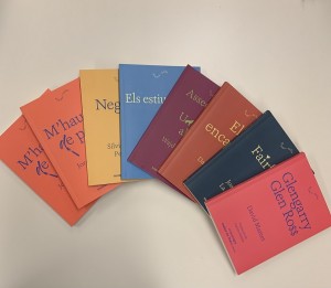 Llibres de la col·lecció Dramaticles, coeditats per l'Institut del Teatre i Comanegra que s'alliberen a la Setmana de Sant Jordi 2022