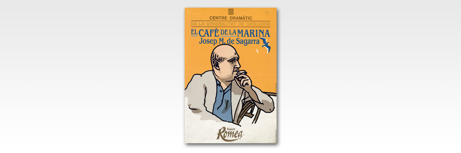 Cartell de El cafè de la Marina al Teatre Romea, 1983