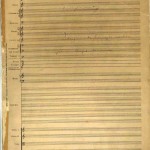 Partitura manuscrita Danza de los ojos verdes, d'Enric Granados, dedicada a Antonia Mercé "La Argentina". Fons Antonia Mercé La Argentina