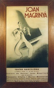 d'un espectacle de Joan Magriñà al Teatre Barcelona l'any 1935, realitzat per Evarist Mora