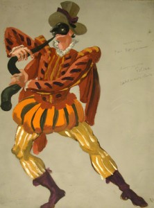 Figurí de Marià Andreu per Don Juan, ballet amb coreografia de Michel Fockine ballat pel Ballet de Monte-Carlo i estrenat a Londres l’any 1936