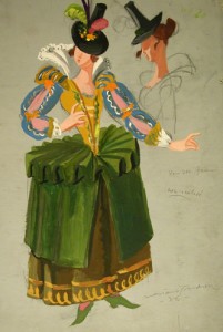 Figurí de Marià Andreu per Don Juan, ballet amb coreografia de Michel Fockine ballat pel Ballet de Monte-Carlo i estrenat a Londres l’any 1936