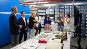 Visita al MAEde la consellera de Cultura i el director de Promoció Cultural i Biblioteques, 9 juny 2022