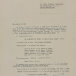 Carta de Jaime Salom comunicant la data de representació de 1987. Fons Juan Germán Schroeder