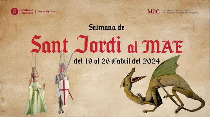 Cartell Setmana de Sant Jordi al MAE, del 19 al 16 abril 2024