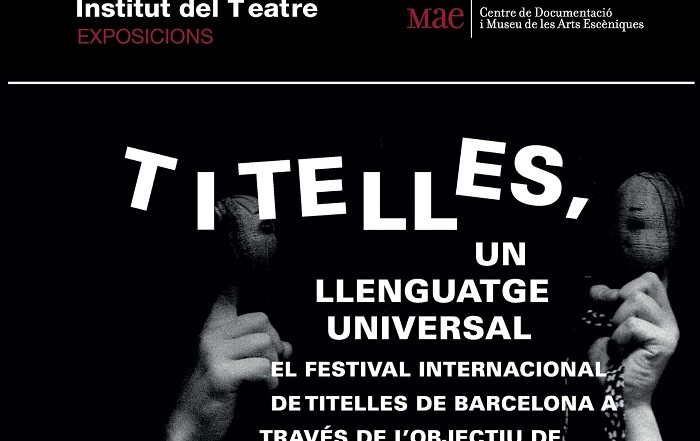 Cartell de l'exposició itinerant "Titelles, un llenguatge universal. El Festival Internacional de Titelles de Barcelona a través de l’objectiu de Jesús Atienza", maig 2024
