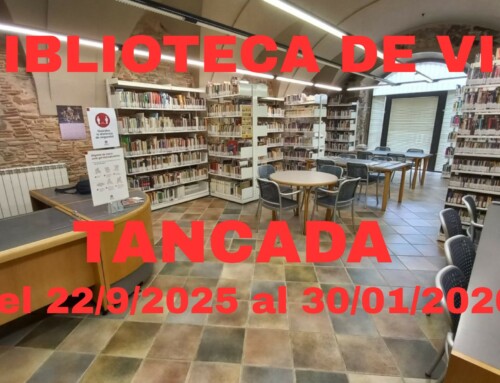 La biblioteca de Vic tanca per obres fins al 30 de gener de 2026