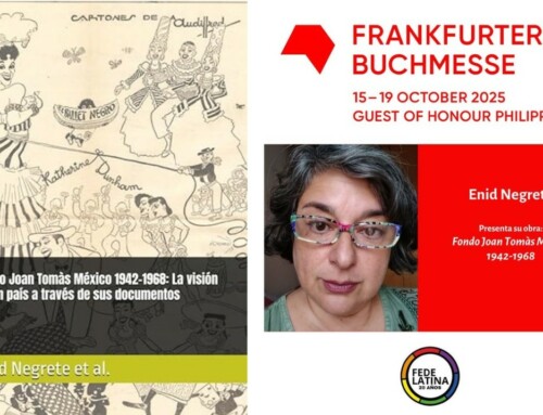 Nou llibre sobre l’Arxiu Joan Tomàs i el projecte d’investigació que lidera Enid Negrete present a la Fira de Frankfurt 2025