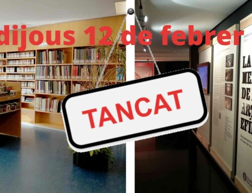 Les biblioteques i exposicions del MAE estan tancades avui 12 de febrer