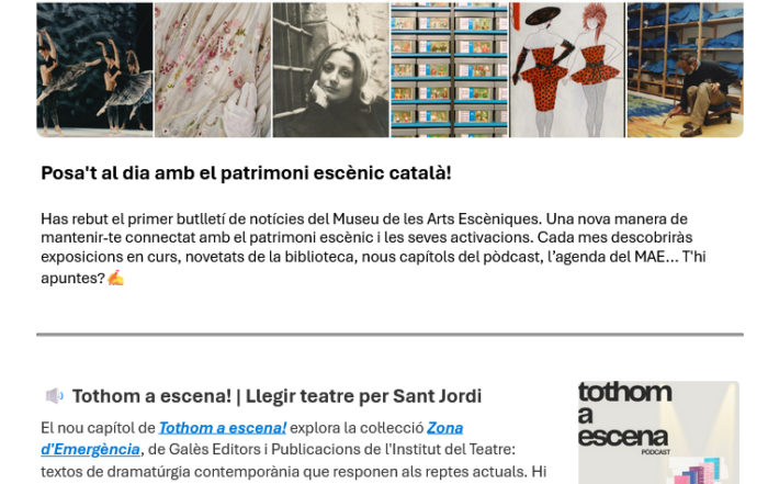 No butlletí de notícies del MAE.