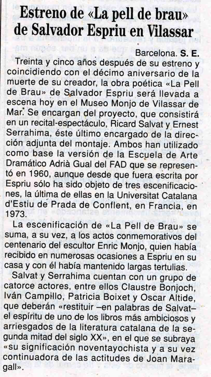 Premsa. S.E. ABC Cataluña. 18/03/1995