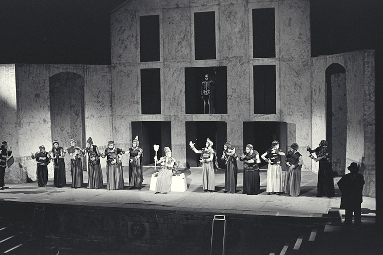 Fotografia. Pau Barceló. Primera història d'Esther. Teatre Grec. 1977