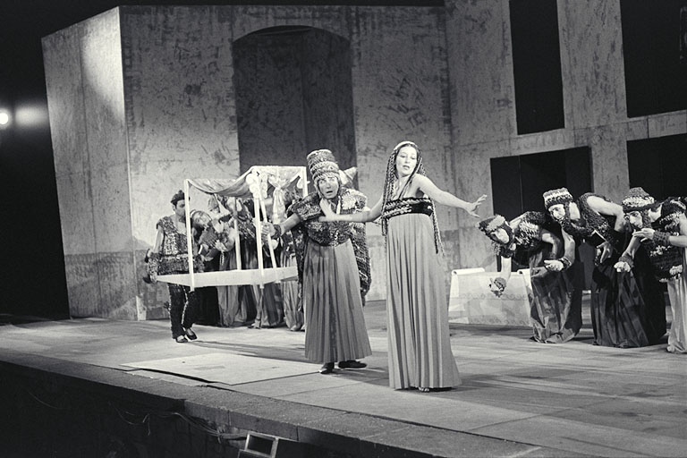 Fotografia. Pau Barceló. Primera història d'Esther. Teatre Grec. 1977