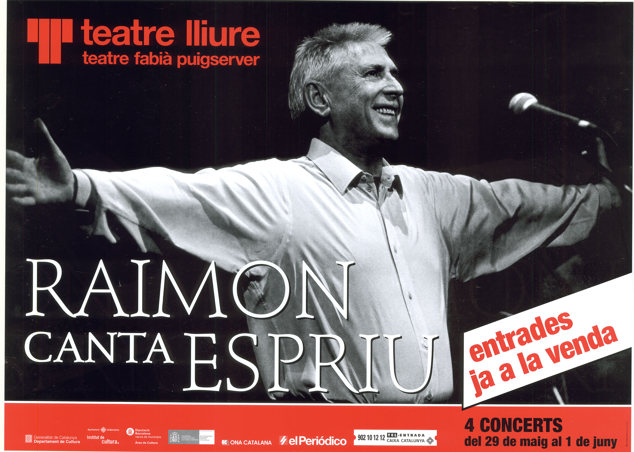 Cartell. Concert Raimon canta Espriu. 2003